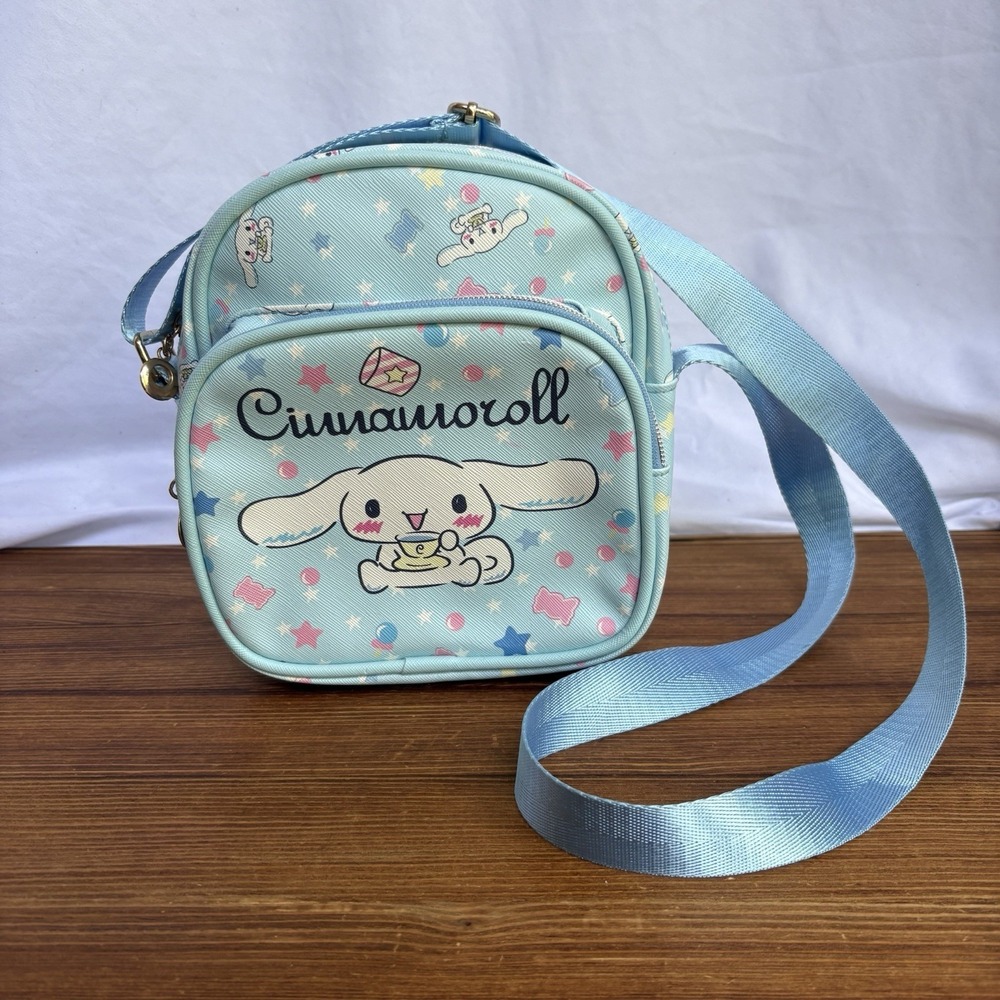 Sanrio Cinnamoroll Mini Backpack Crossbody Bag Blue Kawaii Anime Cute Purse
